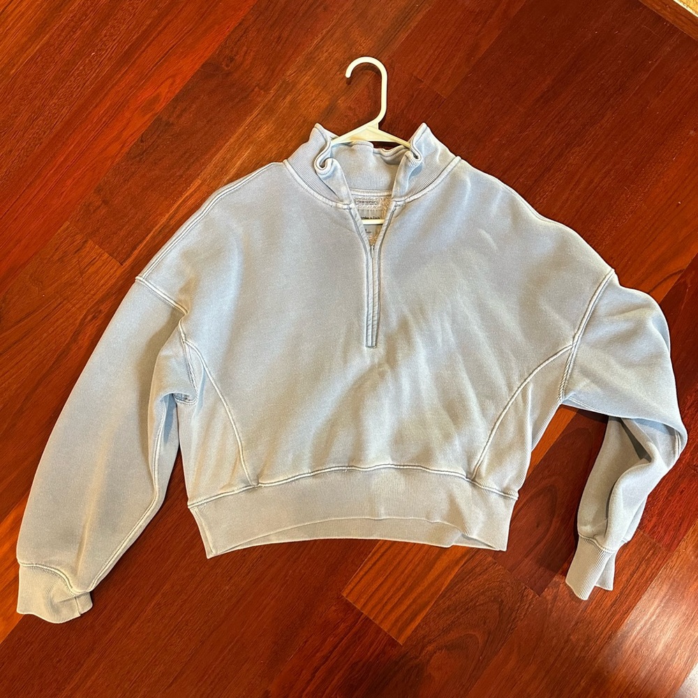 Abercrombie & Fitch Light Blue Women's Hoodie